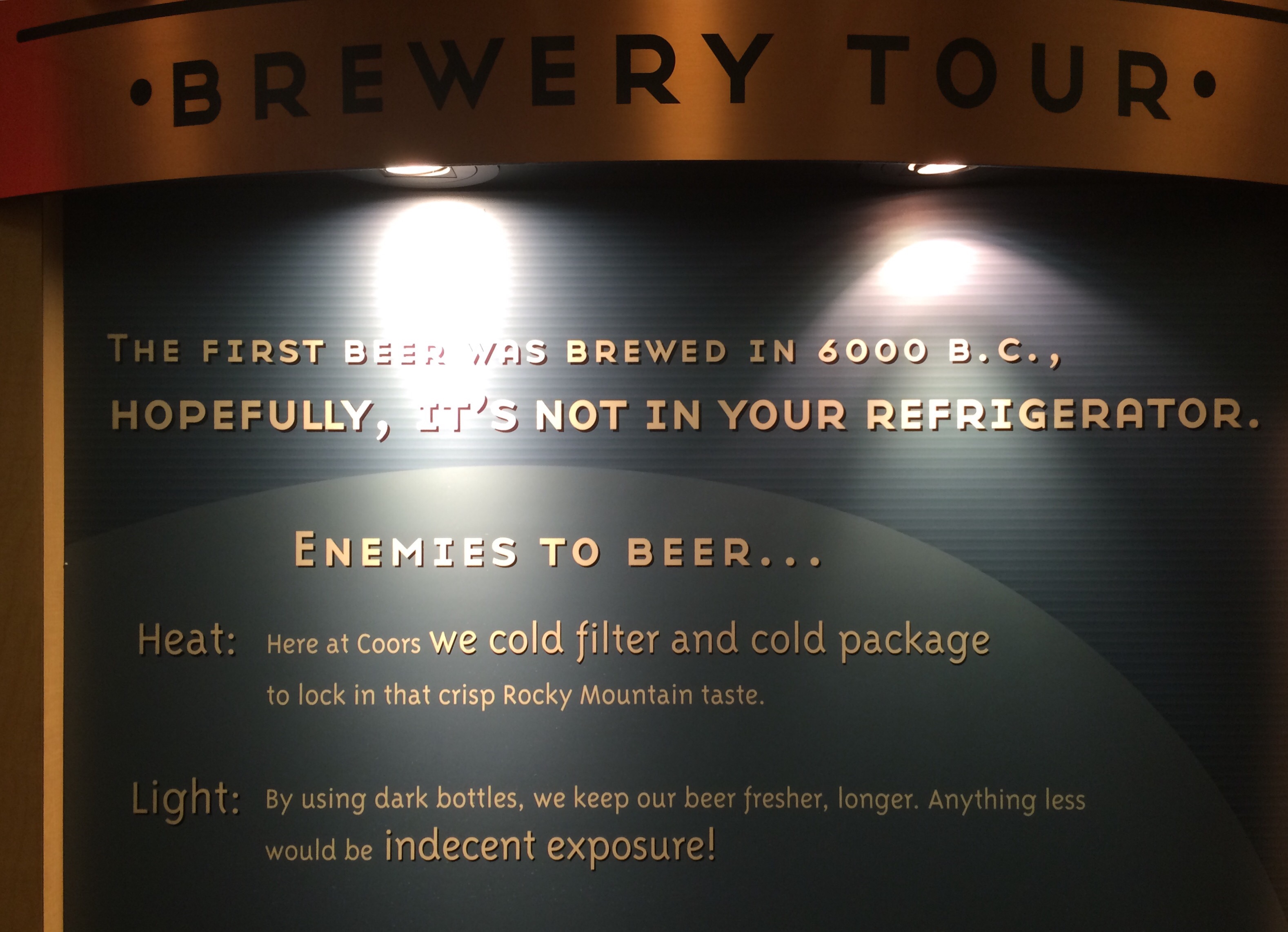 Environment of Beer: Coors Brewery Tour